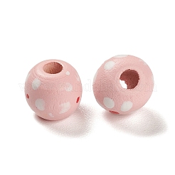 Spray Painted Natural Maple Wood Beads&nbsp;WOOD-M007-05B