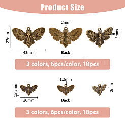 36Pcs 6 Style Alloy Pendants&nbsp;FIND-FH0007-81