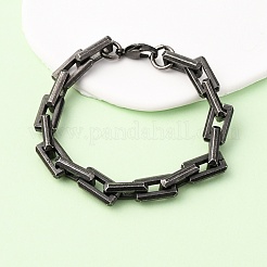 304 Stainless Steel Link Chain Bracelets for Men Women&nbsp;BJEW-C124-01B
