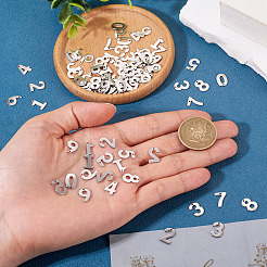 100Pcs 10 Styles 201 Stainless Steel Pendants&nbsp;STAS-TA0003-19