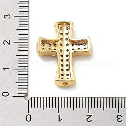 Brass Micro Pave Clear Cubic Zirconia Pendants&nbsp;KK-L228-44C-G
