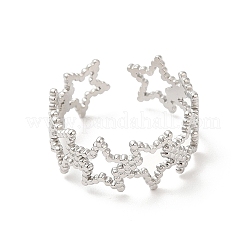 Non-Tarnish 304 Stainless Steel Cuff Finger Rings&nbsp;RJEW-L107-006P