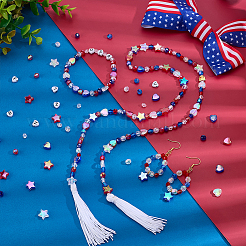 Independence Day Theme DIY Beads Kits&nbsp;DIY-PH0030-06