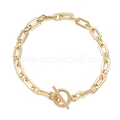 Brass Paperclip Chains Bracelets for Women&nbsp;BJEW-JB14063