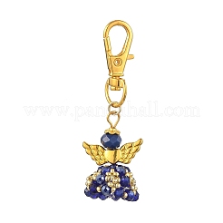Angel Glass & Alloy Pendant Decorations&nbsp;HJEW-MZ00360-02