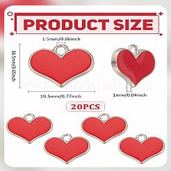 20Pcs Alloy Enamel Pendants&nbsp;ENAM-LP0001-62