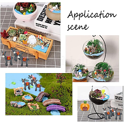 Resin Donkey Figurines&nbsp;DJEW-WH0009-33