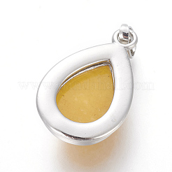 Dyed Natural Jade Pendants&nbsp;G-L512-C25