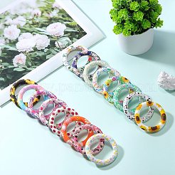 5Pcs Ring Food Grade Eco-Friendly Silicone Focal Beads&nbsp;JX894O