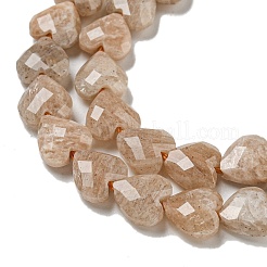 Natural Peach Moonstone Beads Strands&nbsp;G-P544-E05-01