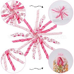8Pcs Cloth Curly Ribbon Bows&nbsp;AJEW-SP0001-48E