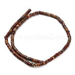 Natural Picasso Jasper/Polychrome Jasper Beads Strands&nbsp;G-Z110-A20-2x4mm