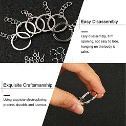 300Pcs 3 Style DIY 25mm Keychain Clasps Set&nbsp;DIY-YW0002-05P
