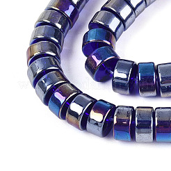 AB Color Plated Transparent Glass Beads Strands&nbsp;GLAA-T026-4x8mm-T05