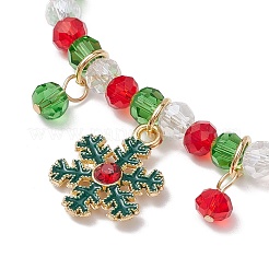 Christmas Theme Alloy Enamel Charms Bracelets&nbsp;BJEW-JB10959