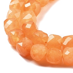 Natural Quartz  Imitation Orange Aventurine Beads Strands&nbsp;G-C179-B17-01
