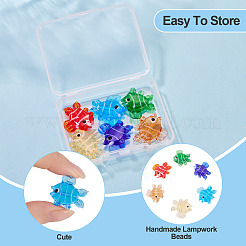 6Pcs 6 Colors Handmade Lampwork Beads Strands&nbsp;LAMP-TA0002-44