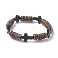 Cross Synthetic Turquoise Bracelets&nbsp;BJEW-JB13018