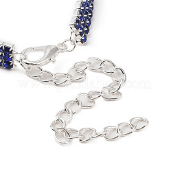 Adjustable 3-Row Iron Rhinestone Cup Chain Pet Collars&nbsp;AJEW-A054-01B