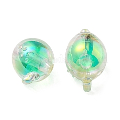 UV Plating Rainbow Iridescent Acrylic Beads&nbsp;OACR-F004-07I