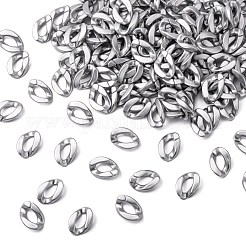 Opaque Spray Painted Acrylic Linking Rings&nbsp;OACR-S021-19B-B02