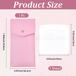 1Pc Rectangle PU Leather Eyeglass Cases&nbsp;AJEW-CN0007-01B