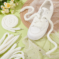 4 Pairs Plush Cloth Shoelaces&nbsp;AJEW-HY0002-72A