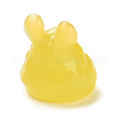 Luminous Resin Cute Little Rabbit Ornaments&nbsp;RESI-I054-01F