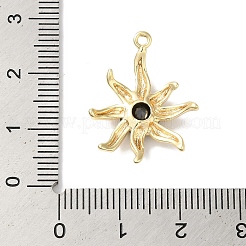 Brass Micro With Glass Pendants&nbsp;X-KK-U013-05G
