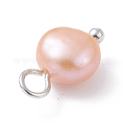 Natural Cultured Freshwater Pearl Charms&nbsp;X-PALLOY-JF01099-02