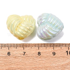 UV Plating & Luminous Opaque Acrylic Beads&nbsp;MACR-L015-14C
