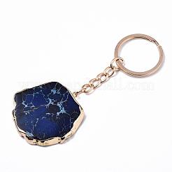 Natural Regalite/Imperial Jasper/Sea Sediment Jasper Keychain&nbsp;G-N0326-002C
