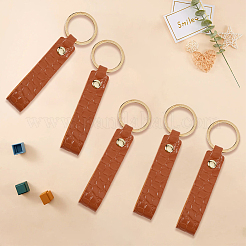 10Pcs PU Leather Keychain&nbsp;KEYC-CL0001-19