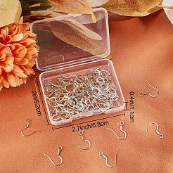 100Pcs 2 Colors Brass Earring Hooks&nbsp;KK-BBC0004-40