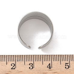 304 Stainless Steel Open Cuff Rings&nbsp;RJEW-A079-01F-P