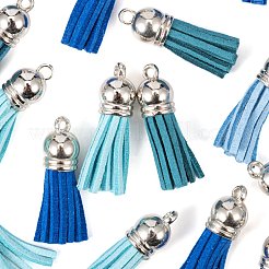 60Pcs 4 Colors Faux Suede Tassel Pendant Decorations&nbsp;FIND-LS0001-04A