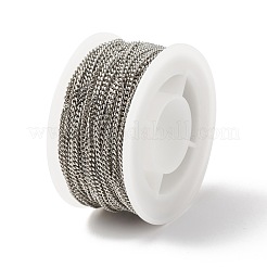 Tarnish Resistant 304 Stainless Steel Curb Chains&nbsp;CHS-E005-02P