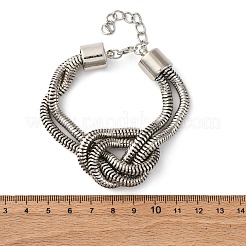 Iron Shake Chain Knotted Bracelets for Women&nbsp;LS-BJEW-U042-01P