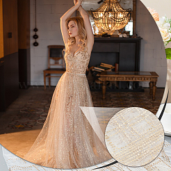 Polyester Lace Fabric&nbsp;DIY-WH0632-52