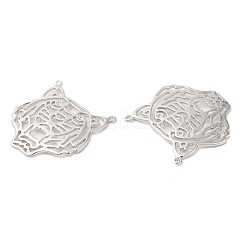 Brass Filigree Animal Pendants&nbsp;KK-G468-37P
