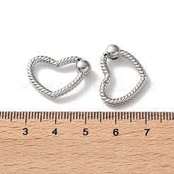 304 Stainless Steel Spring Gate Clasps&nbsp;STAS-A193-02P