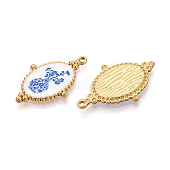 304 Stainless Steel Enamel Pendants&nbsp;STAS-OY002-91G-01