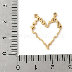 304 Stainless Steel Pendants&nbsp;STAS-G355-10G