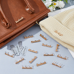 16Pcs Word Alloy Handmade Label Tags&nbsp;FIND-PH0060-37KCG