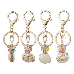 4Pcs Alloy Shell Keychains&nbsp;KEYC-JKC01206