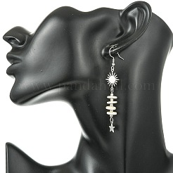 304 Stainless Steel Dangle Earrings&nbsp;EJEW-JE07299-02