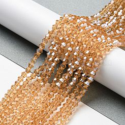 Transparent Electroplate Glass Beads Strands&nbsp;GLAA-F029-2mm-C18