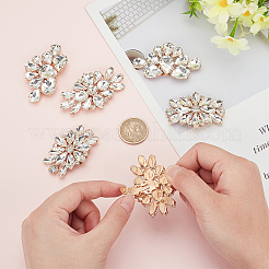 6Pcs 3 Styles Detachable Alloy Rhinestone Shoe Buckle Clips&nbsp;AJEW-PH0011-60
