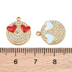 304 Stainless Steel Rhinestone Pendants&nbsp;RB-CBA4809-22G