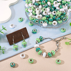 150Pcs Opaque Resin European Beads&nbsp;RESI-TA0004-76